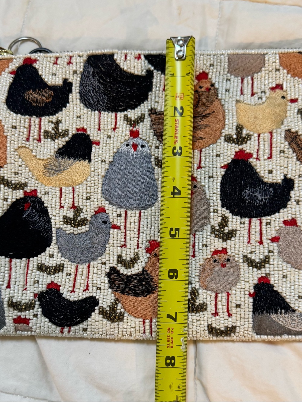 Anthropology Maeve Fiona Large Chicken Rooster Beaded Clutch - Picture 3 of 10